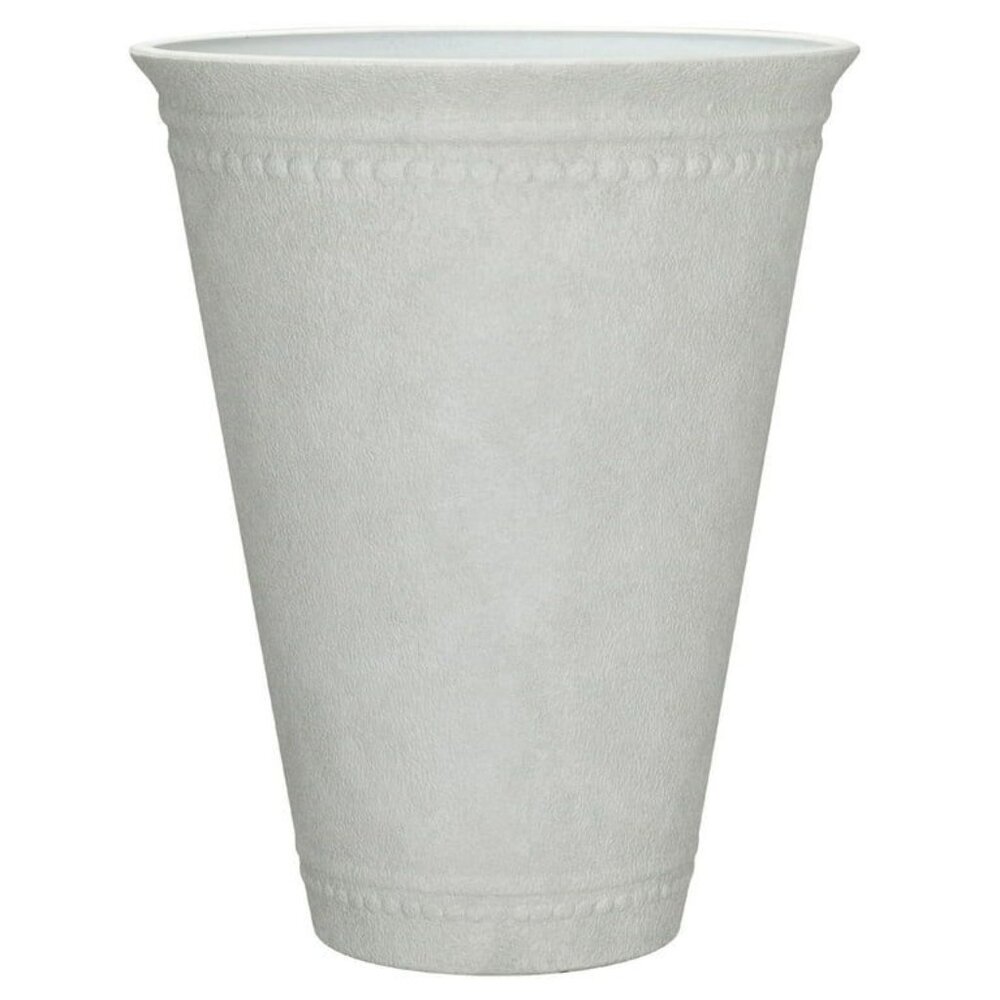 My Texas House Asti Tall Resin Planter - White, 16.1" Dia x 20.1" H